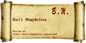 Bell Magdolna névjegykártya